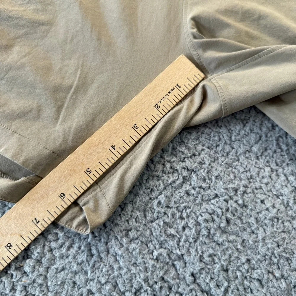 Rhone Mako Athletic Training Shorts Mens XL Tan Khaki 5.5‎ Inch Inseam 101719